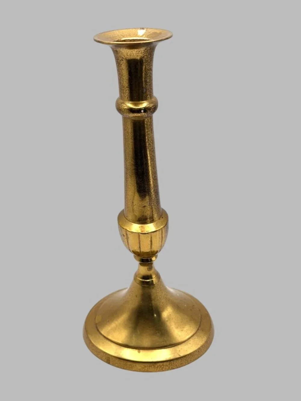 Vintage Brass Candlestick Holder 11.75” Tall Made in India Traditional Decor